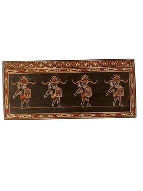 Tribal Warriors Painting On Board Wall Decor